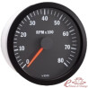 Compte-tours 8.000 tours diam 52mm VDO avec cerclage plat