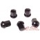 Set de 5 femelles d'alumini style PORSCHE bombades (14x1,5) negres