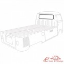 Junta llisa de la finestra posterior T2 8/68-4/79 pick-up individual i doble cabina