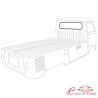 Vedação lisa do vidro traseiro T2 8/68-4/79 pick-up cabine simples e dupla