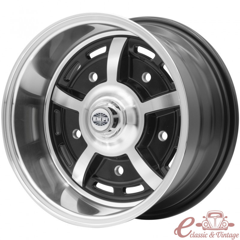 Jante SPRINT STAR preta e polida 8 x 15" em 5 x 205 (ET -18)