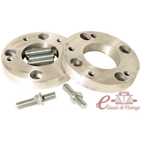 set de 2 adaptateurs de jante Porsche (5x130) sur tambour 4 trous (4x130)