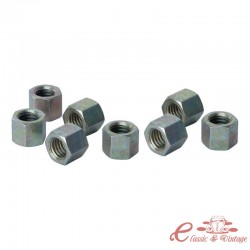 kit de 8 écrous 11mm x 8mm pour échappement ou carburateurs