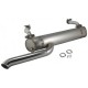 Escape Vintage Speed con precalentamiento SPORT MUFFLER en INOX para T2 68-79 con salida estilo origen