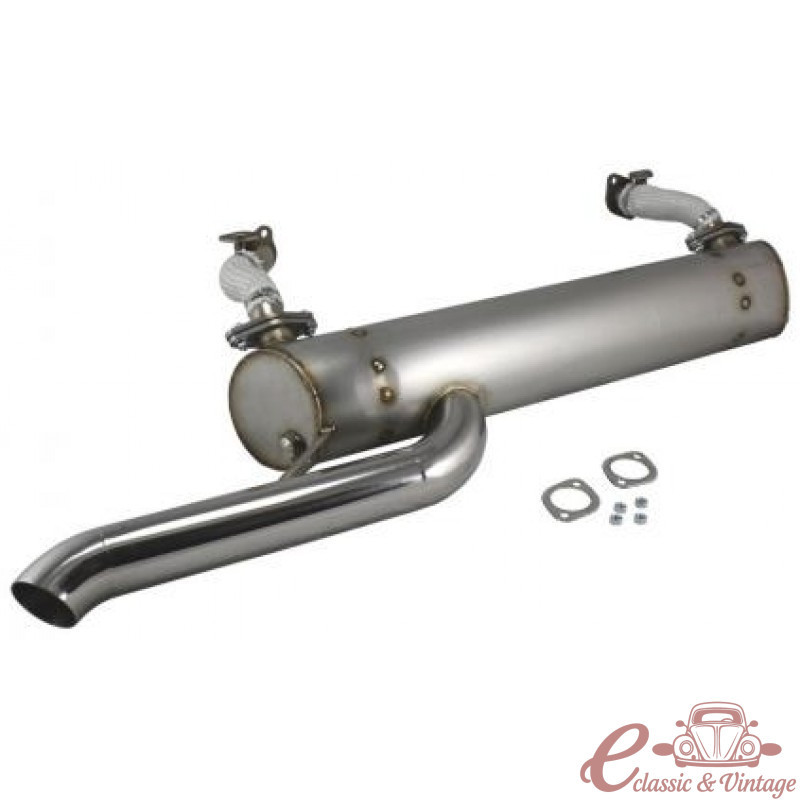 échappement Vintage Speed avec préchauffage SPORT MUFLER pour T2 68-79 avec sortie style origine
