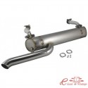 Escape Vintage Speed con precalentamiento SPORT MUFFLER en INOX para T2 68-79 con salida estilo origen