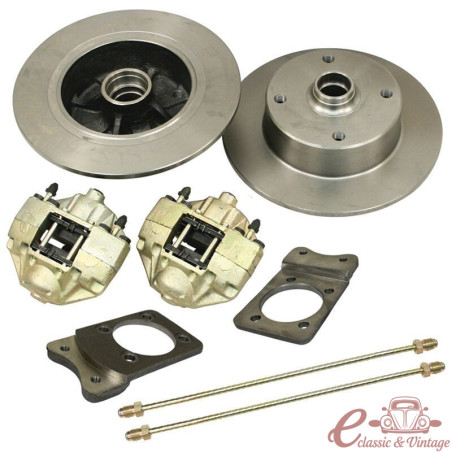 kit frein à disques avant 1302-1303 avec platines support étriers