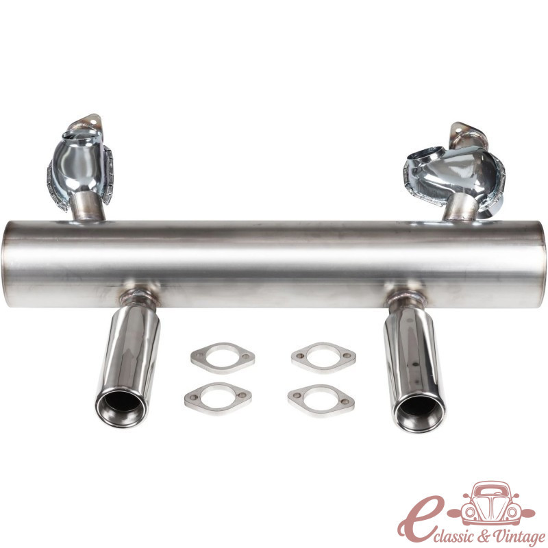 Echappement Sport 13/1600cc performance diamètre 42mm en INOX avec réchauffeurs