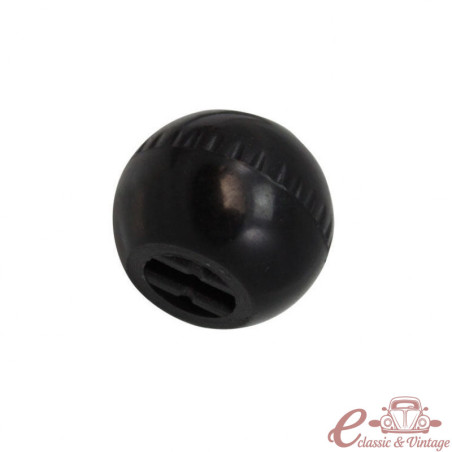 bouton de commande chauffage noir  8/64-7/71 (sur la poutre à coté du frein à main)