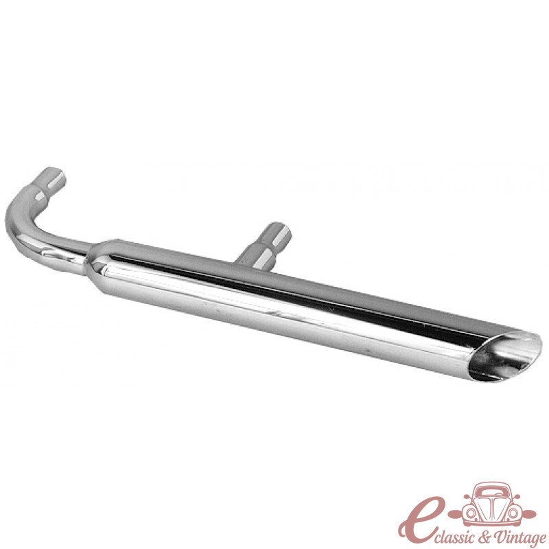 Side pipe sortida posterior lateral cromada