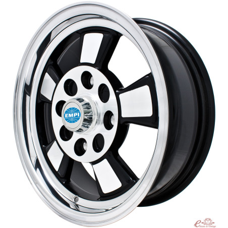 Llanta RIVIERA negra i polida 5,5x15 "4 x 130 (ET 17)
