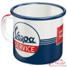 Vespa Service enamel mug