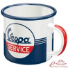 Vespa Service enamel mug