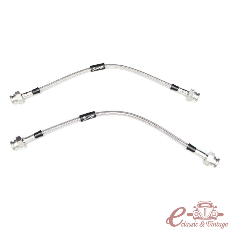 Conjunto de 2 mangueiras de travão dianteiras reforçadas GOODRIDGE para T1 1302-1303