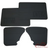 Conjunto de 4 painéis de porta pretos com bolso 67-
