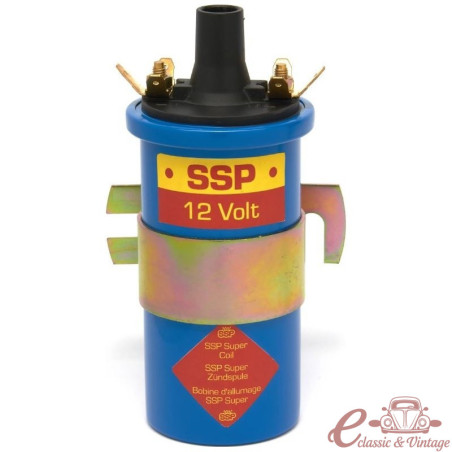 Bobine bleue d'allumage 12 V SSP isolation en bakélite ( 3 Ohms)