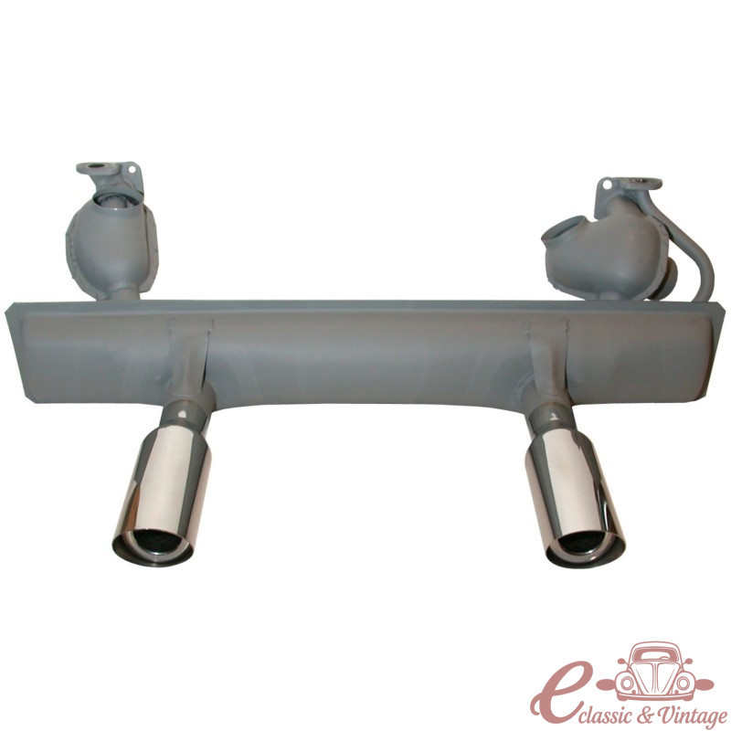 Silenciador 1300-1600 8/65- Europa qualitat superior amb sortides esportives d'acer inoxidable de gran diàmetre