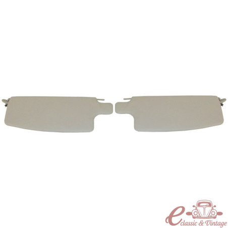 Set de 2 pare-soleil CLASSIC LINE blanc 8/67- (sans miroir)