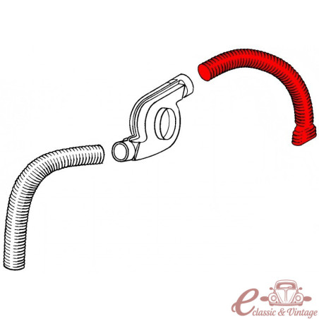 Right heating duct for T4 engine