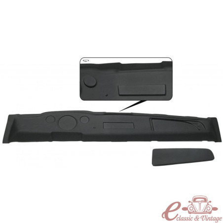 Black plastic dashboard 68-71