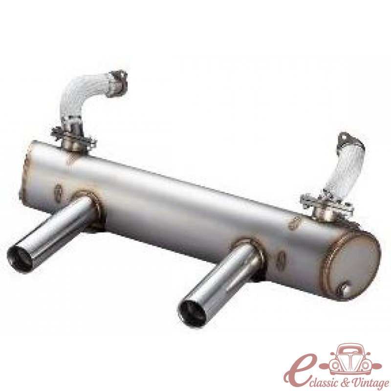 Escape Vintage Speed amb preescalfament SPORT Muffler en INOX pour 13-1600cc amb sortides tipus origen