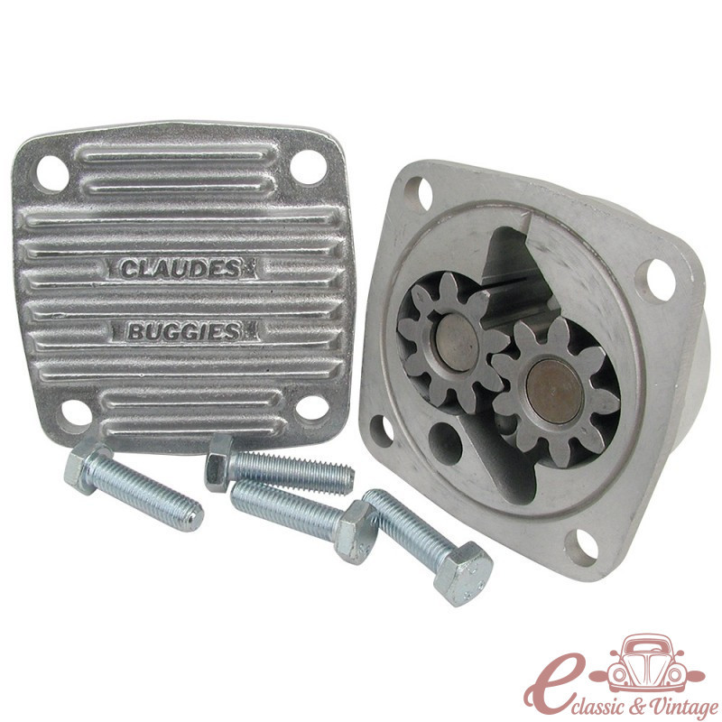 Bomba de óleo CBPERF 8mm 8/71- (4 rebites, 26mm) com tampa em alumínio "CLAUDES BUGGIES"