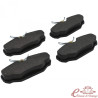 Set of 4 brake pads for rear disc brake kits (for refs 71450 to 71466) Superior Quality