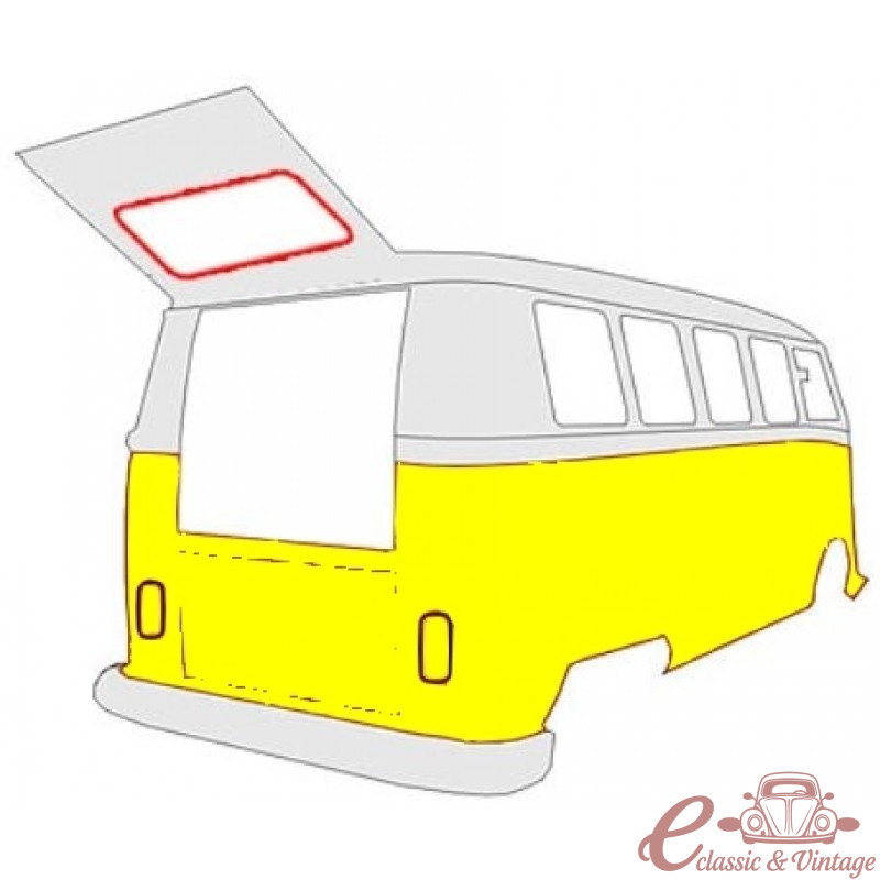 Joint de lunette arrière 8/68-4/79 (cal-look) allemand et pick up