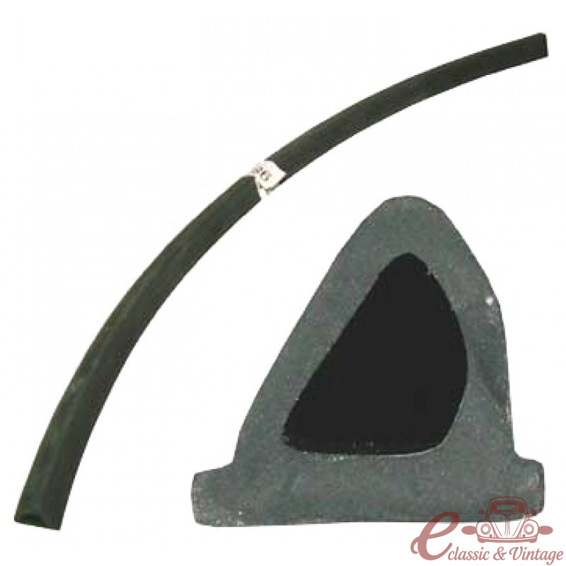 Borracha vertical traseiro da janela deflectora T2 68-79