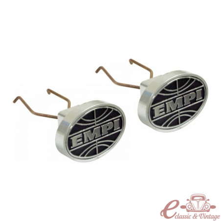 Conjunto de 2 tampas de alumínio para jack hole e logotipo EMPI
