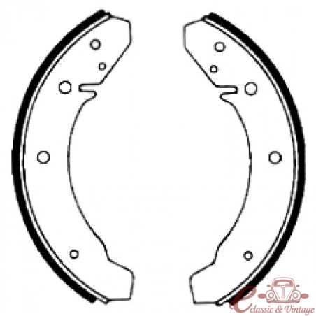 set de 4 machoires arrière 8/64-8/67 (230x30mm)