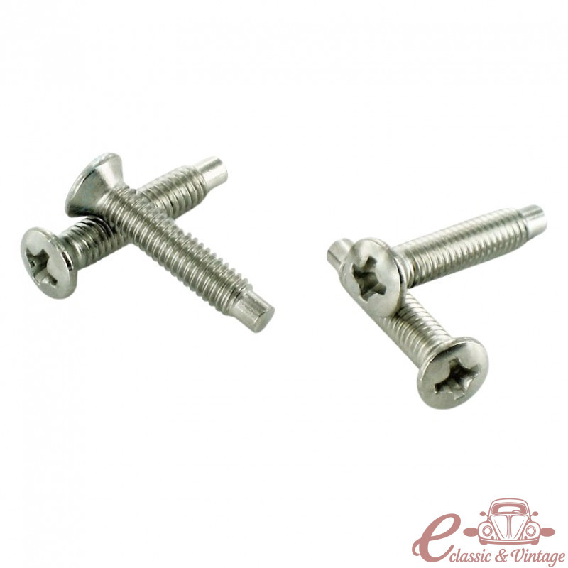 Conjunto de 4 parafusos para farolins traseiros T2 58-71 + 181 com anel metálico (modelo EUA)
