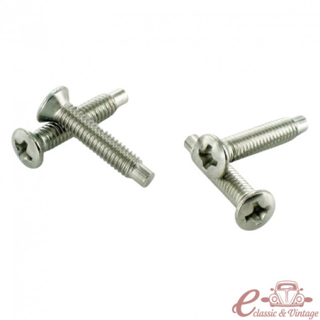 Joc de 4 cargols per a llums posteriors T2 58-71 + 181 amb anell metàl·lic (model EUA)