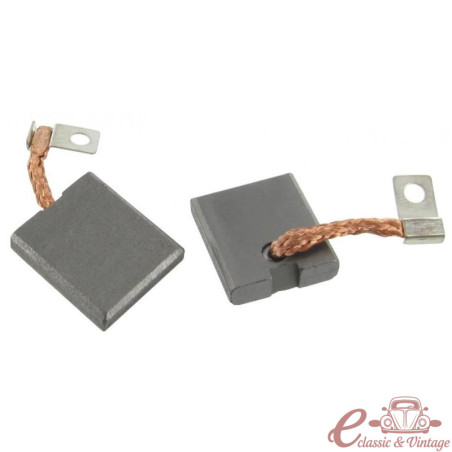 Conjunto de 2 escovas dínamo 12 Volts e (6 Volts diam 105 mm)