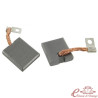 Set de 2 charbons de dynamo 12 Volts (et 6 Volts diam 105 mm)
