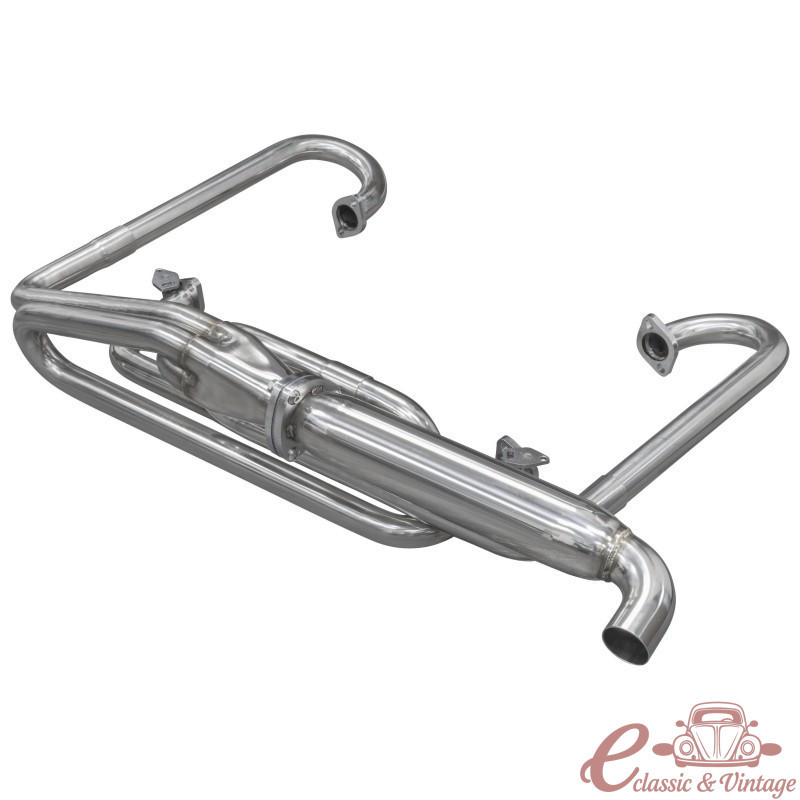 Tub d'escapament Empi Meyers Manx Classic Dune Buggy d'acer inoxidable raspallat 204SS 1.5" de diàmetre