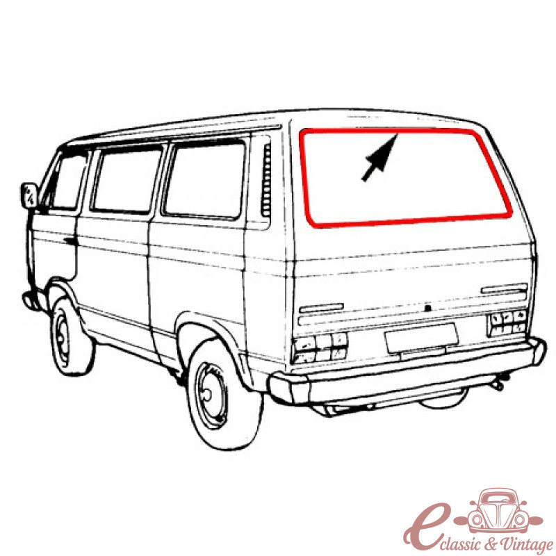 Joint de lunette arrière lisse