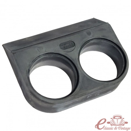 Rubber under-dash mount for 2 52mm dials