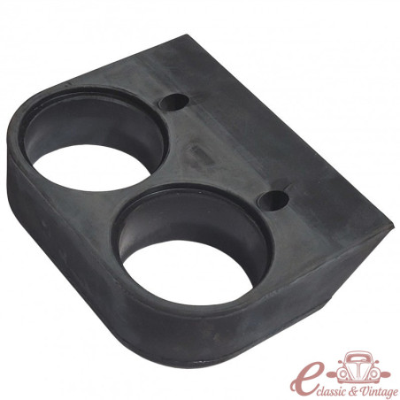 Rubber under-dash mount for 2 52mm dials