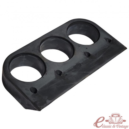 Suporte de borracha sob o painel para 3 mostradores de 52 mm