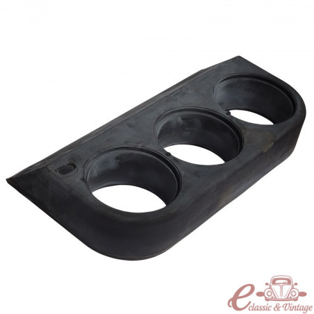 Suporte de borracha sob o painel para 3 mostradores de 52 mm