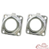 Joc de 2 plaques de muntatge de spinnaker posterior cromades per a caixa de trompeta 67-