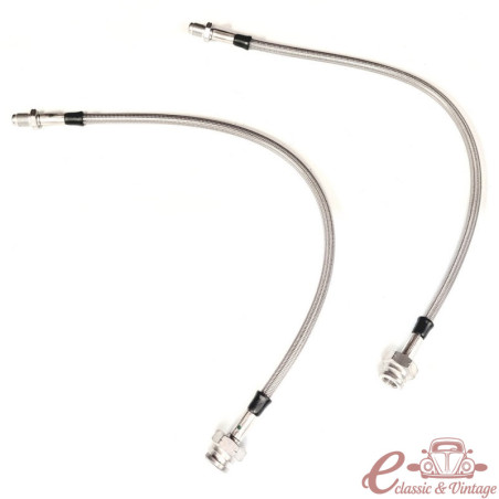 Conjunto de 2 mangueiras de travão dianteiras reforçadas GOODRIDGE para T2 68-70 (tambor)