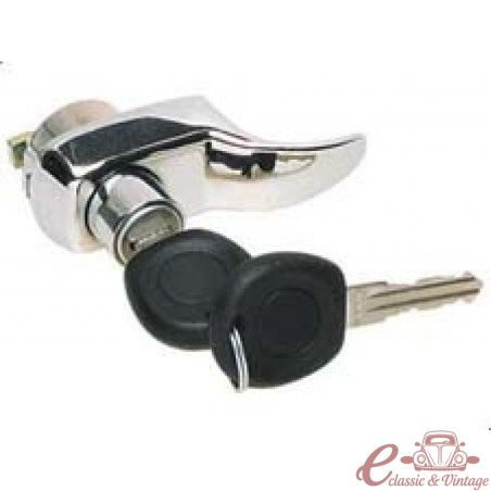 Chrome gate lock 68-72