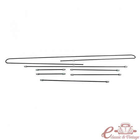 kit tuyaux rigides de frein T1 simple circuit 8/57-7/67
