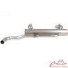 Stainless steel performance exhaust with original style outlet diameter 42mm for T2 8/71-8/79