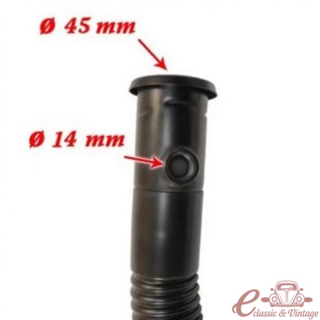 Fuel tank filler pipe for Beetle 08/71- (except 1302/03)