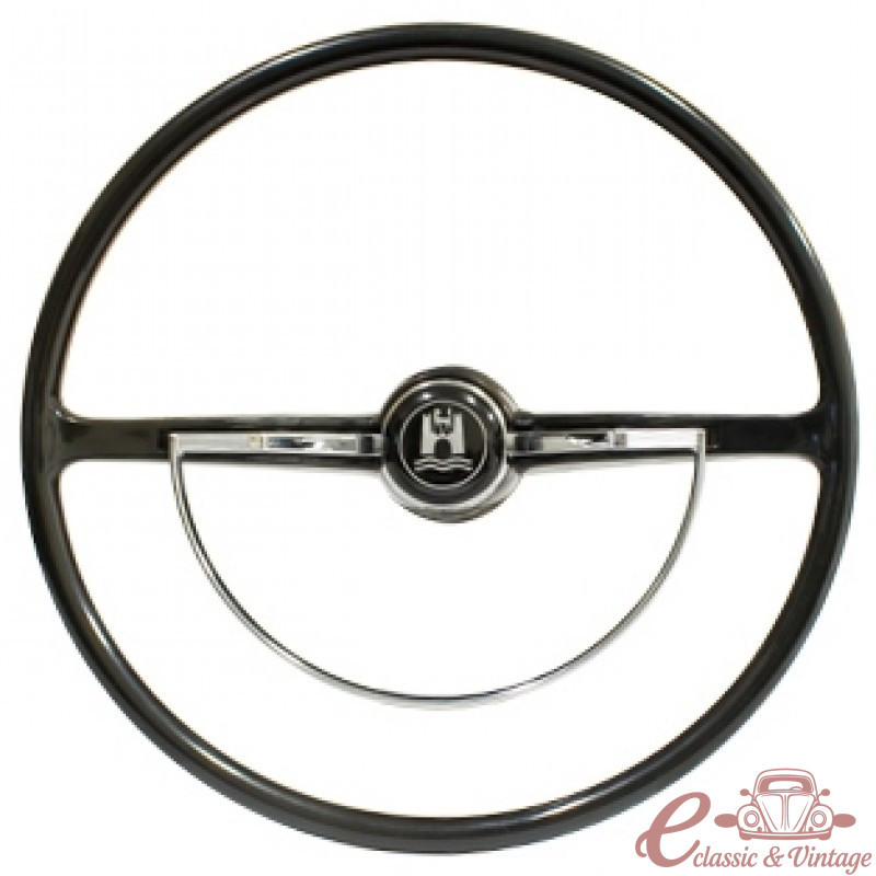 Tipo de volante de origem 62-71 preto diâmetro 400mm completo EMPI