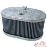 Filtro de ar oval em alumínio CB Perf (A 10 cm / C 16,5 cm / L 11 cm)