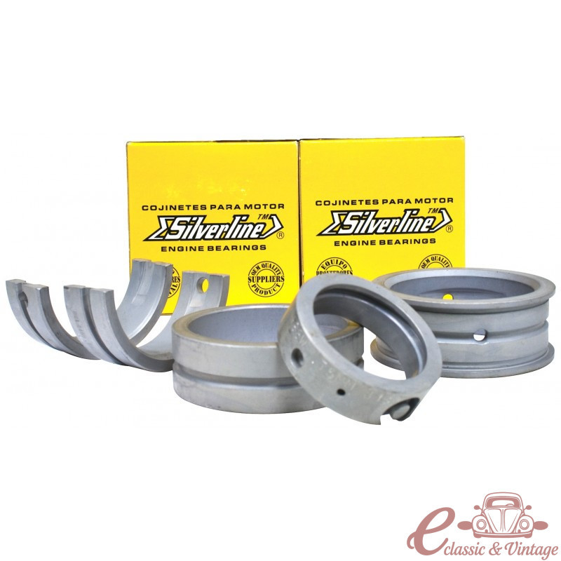 Rolamentos da cambota: cárter de 2,00 mm / cambota de 0,50 mm / axial 20 SILVERLINE (trimetálico)